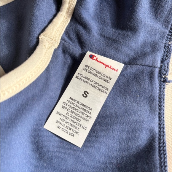 NWT Champion Women's Blue & White Sports Bra Size S - Picture 5 of 6